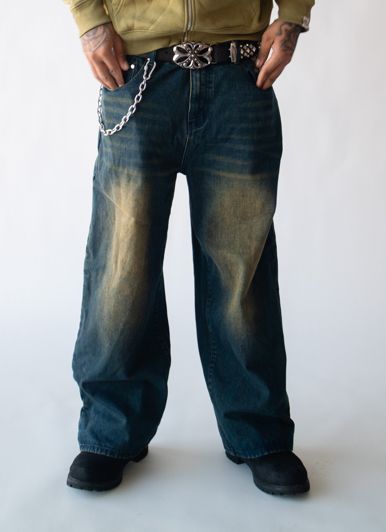 World On Fire V2 Denim