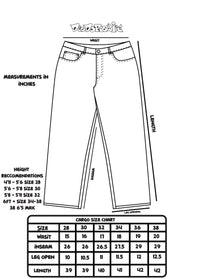 Camo Cargo World on Fire Denim