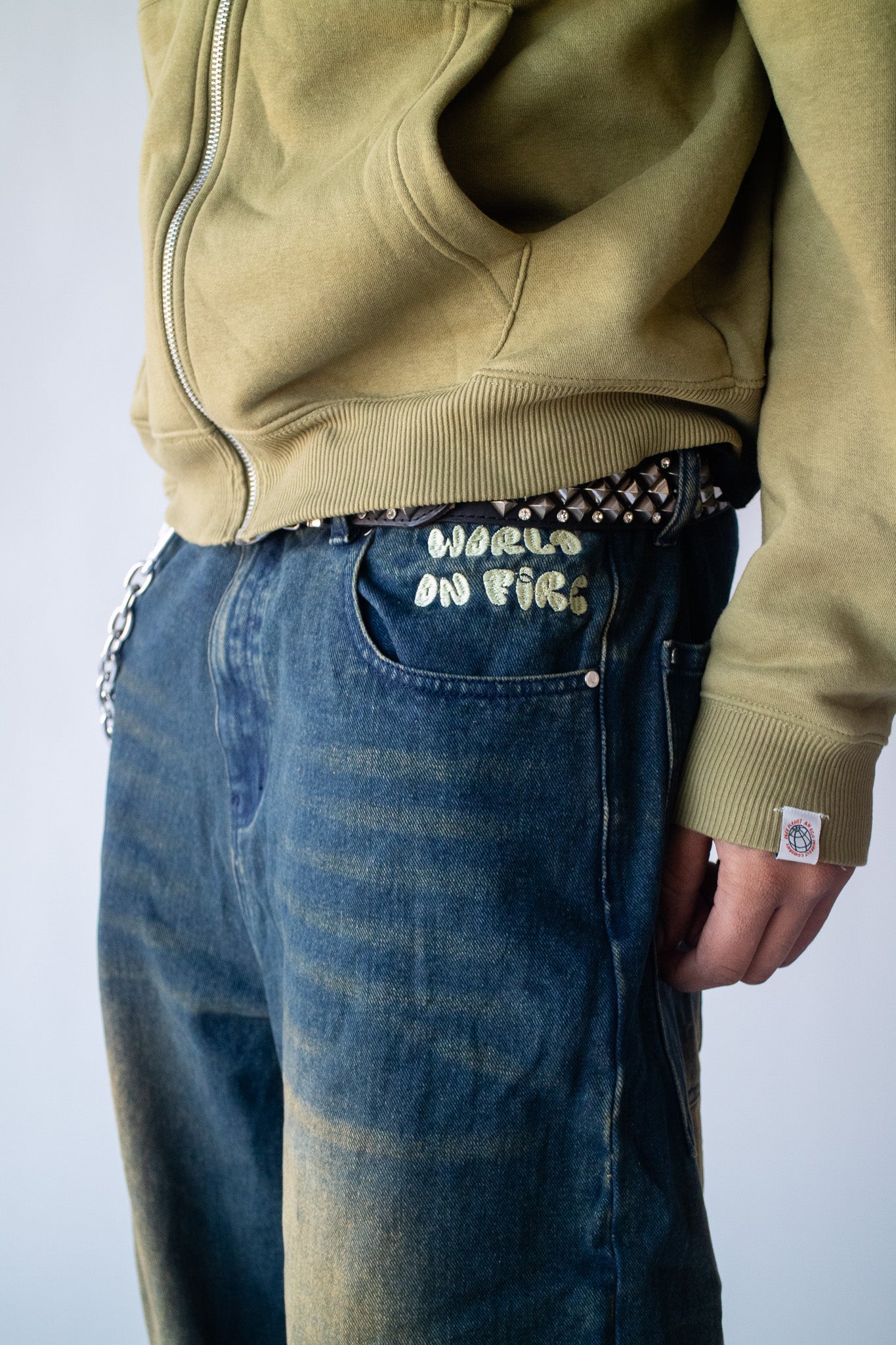 World On Fire V2 Denim