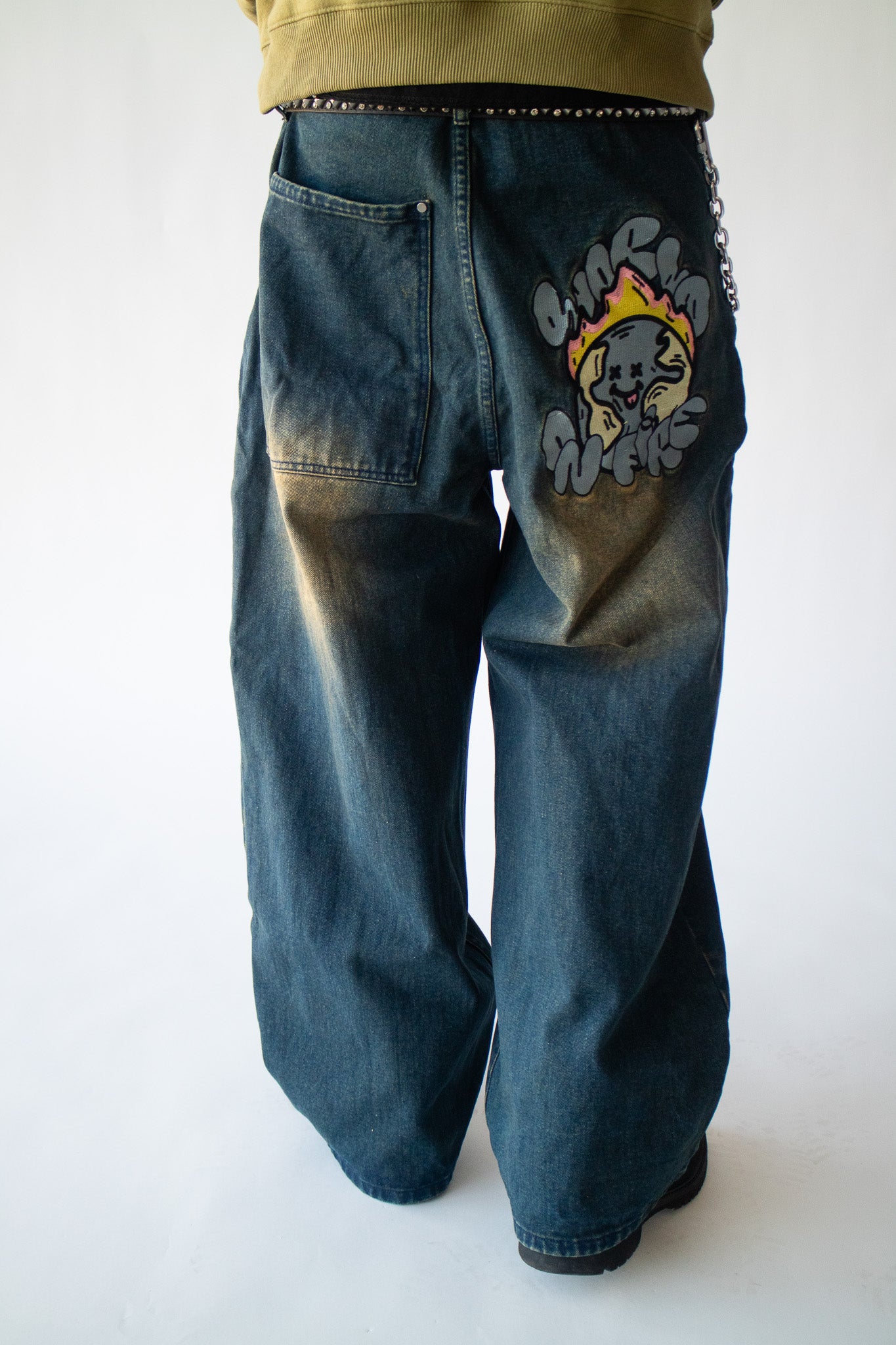 World On Fire V2 Denim