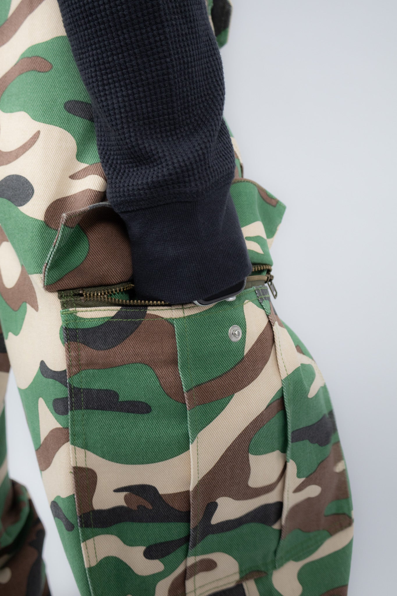 Camo Cargo World on Fire Denim
