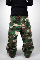 Camo Cargo World on Fire Denim