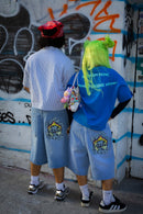 World on Fire Denim Jorts